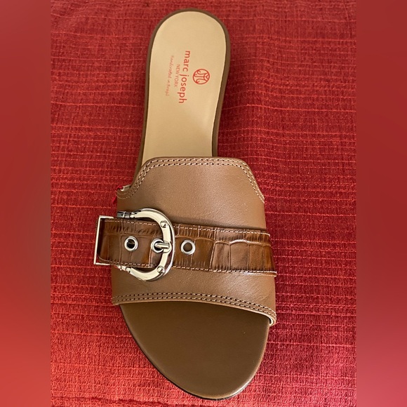 MARC JOSEPH Shoes - NWT..WOMENS MARC JOSEPH LEATHER SLIDE SANDALS